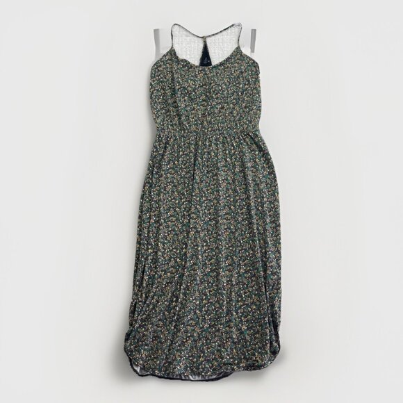 PrAna Dress Women L Green Floral AOP Outdoor Active Nature Built In Shelf Bra - Picture 1 of 13